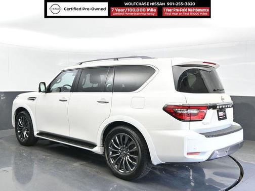Aspen White Tricoat 2024 Nissan Armada Platinum