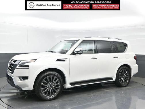 Aspen White Tricoat 2024 Nissan Armada Platinum