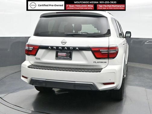 Aspen White Tricoat 2024 Nissan Armada Platinum