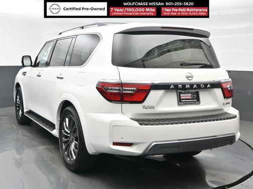 Aspen White Tricoat 2024 Nissan Armada Platinum