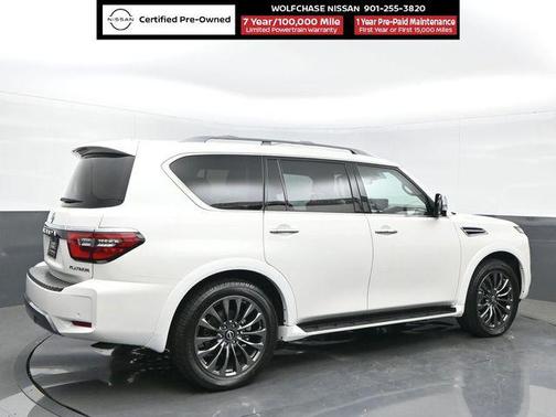 Aspen White Tricoat 2024 Nissan Armada Platinum