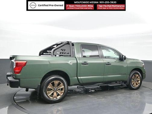 Tactical Green Metallic 2024 Nissan Titan SV
