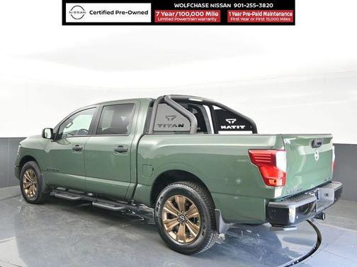Tactical Green Metallic 2024 Nissan Titan SV