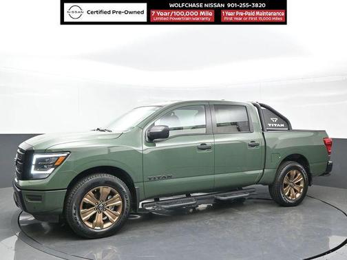 Tactical Green Metallic 2024 Nissan Titan SV