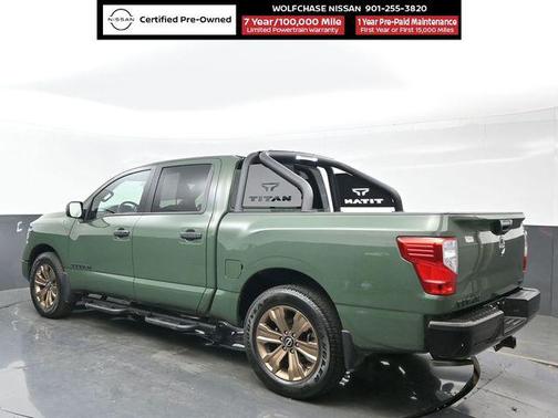 Tactical Green Metallic 2024 Nissan Titan SV