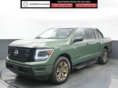 Tactical Green Metallic 2024 Nissan Titan SV