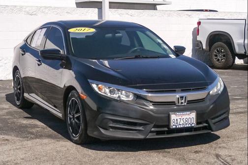 Black 2017 Honda Civic LX
