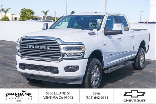 Bright White Clearcoat 2024 RAM 2500 Laramie Crew Cab 4x4 6'4' Box