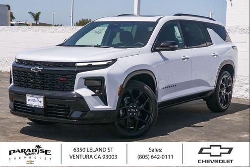 Polar White Tricoat 2026 Chevrolet Traverse RS