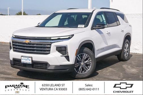 Summit White 2026 Chevrolet Traverse LT