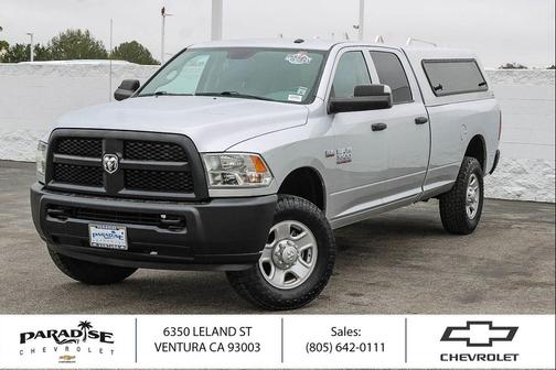 Bright Silver Metallic Clearcoat 2018 RAM 3500 Tradesman Crew Cab 4x4 8' Box