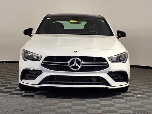 White 2021 Mercedes-Benz AMG CLA 35 4MATIC