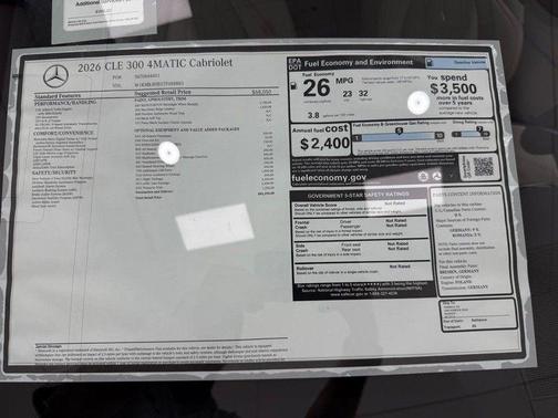 2026 Mercedes-Benz CLE 300 Base 4MATIC