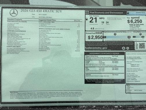 2026 Mercedes-Benz GLS 450 4MATIC