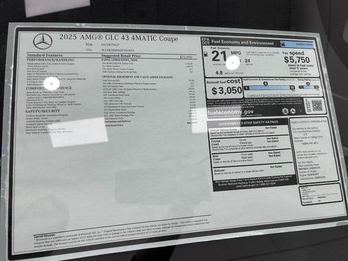 2025 Mercedes-Benz AMG GLC 43 4MATIC Coupe