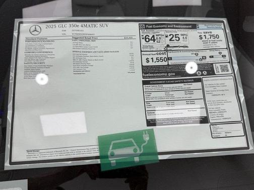 2025 Mercedes-Benz GLC 350e Base 4MATIC