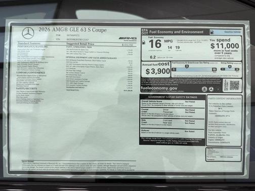 2026 Mercedes-Benz AMG GLE 63 S