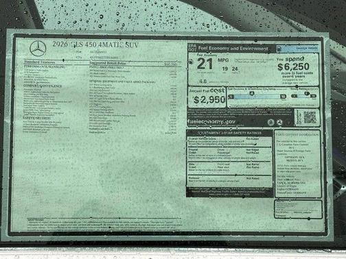 White 2026 Mercedes-Benz GLS 450 4MATIC