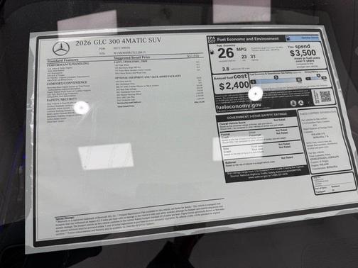 2026 Mercedes-Benz GLC 300 Base 4MATIC