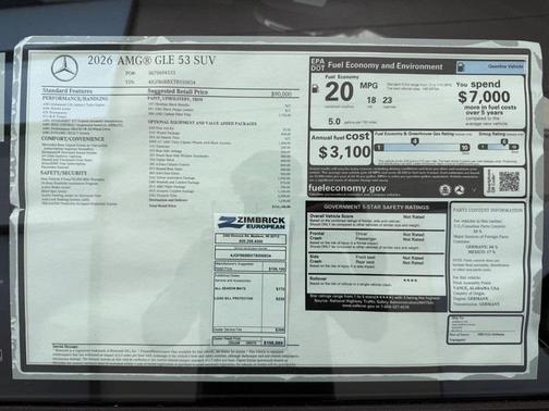 2026 Mercedes-Benz AMG GLE 53 Base