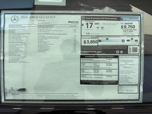 2026 Mercedes-Benz AMG GLS 63 Base