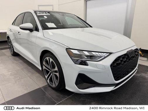 Glacier White Metallic 2025 Audi A3 2.0T Premium