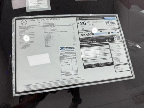 2026 Mercedes-Benz GLC 300 Base 4MATIC