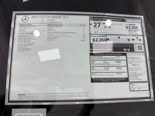 2025 Mercedes-Benz GLB 250 Base 4MATIC