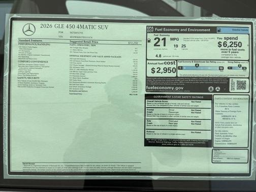 2026 Mercedes-Benz GLE 450 4MATIC