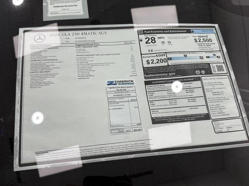 2026 Mercedes-Benz GLA 250 Base 4MATIC