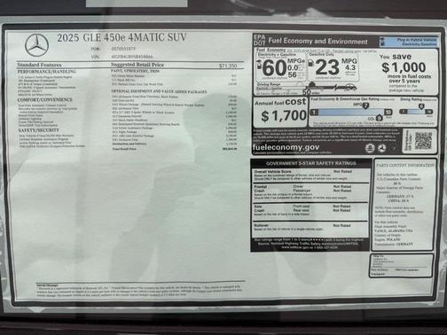 2025 Mercedes-Benz GLE 450e 4MATIC
