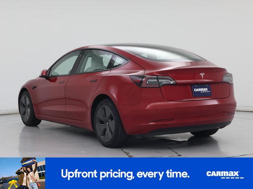 Red 2022 Tesla Model 3