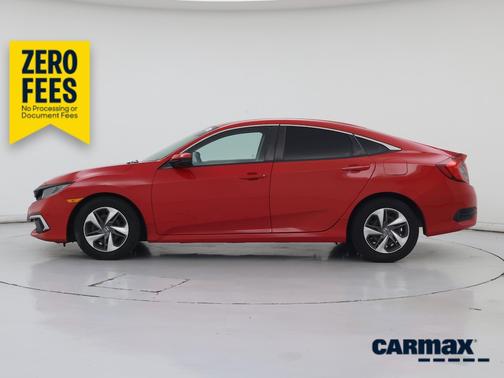 Red 2019 Honda Civic LX