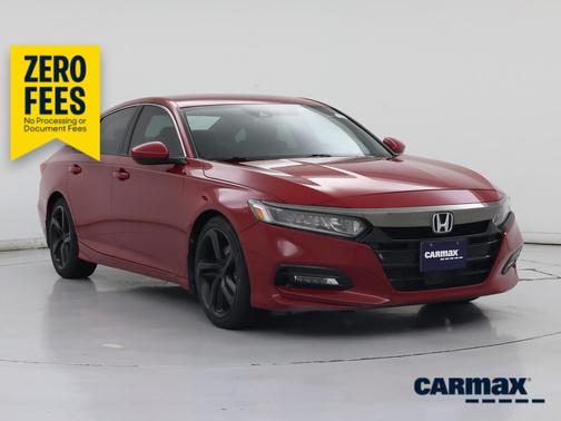 Red 2019 Honda Accord Sport