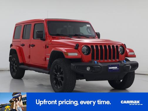 Red 2022 Jeep Wrangler Unlimited 4xe Unlimited Sahara