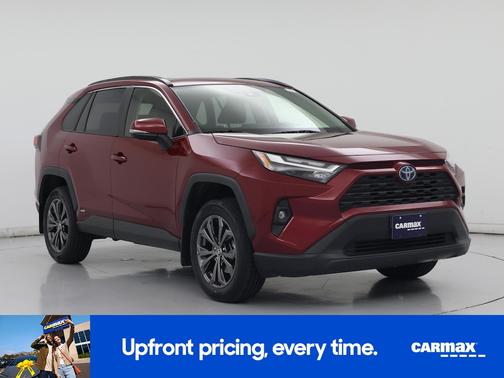 Burgundy 2022 Toyota RAV4 Hybrid XLE Premium