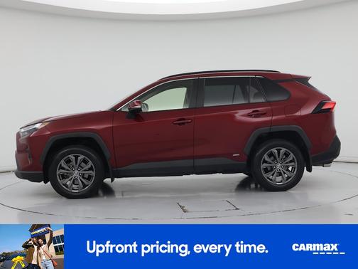 Burgundy 2022 Toyota RAV4 Hybrid XLE Premium