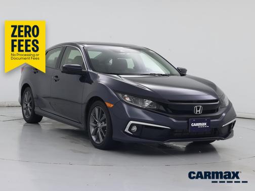 Blue 2019 Honda Civic EX-L