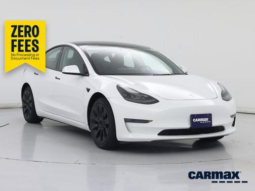 White 2022 Tesla Model 3 Long Range