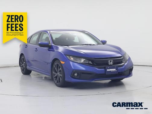 Blue 2019 Honda Civic Sport
