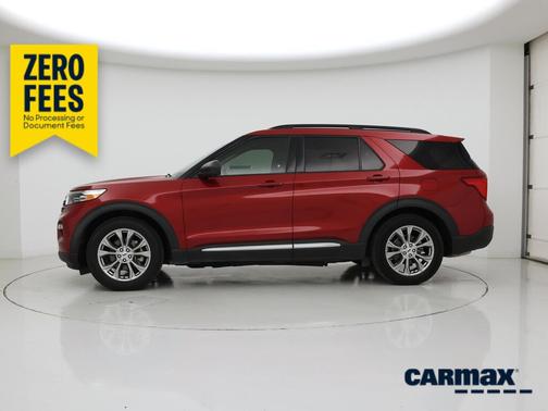 Red 2021 Ford Explorer XLT