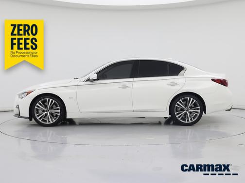 White 2020 INFINITI Q50 Sport