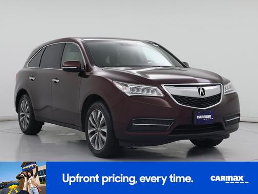 Burgundy 2015 Acura MDX Advance