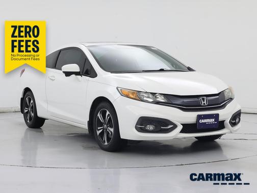 White 2015 Honda Civic EX
