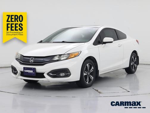 White 2015 Honda Civic EX