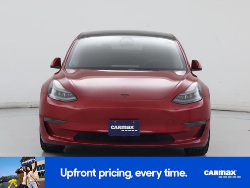 Red 2022 Tesla Model 3 Long Range