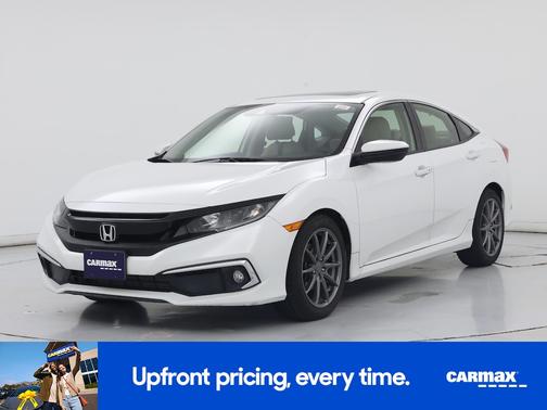 White 2019 Honda Civic EX-L