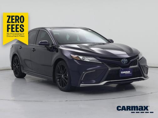 Blue 2022 Toyota Camry Hybrid XSE