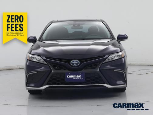 Blue 2022 Toyota Camry Hybrid XSE