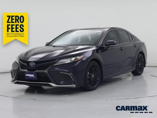 Blue 2022 Toyota Camry Hybrid XSE